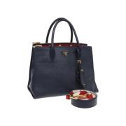 Prada Vintage Pre-owned Laeder handvskor Blue, Dam