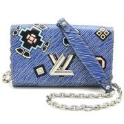 Louis Vuitton Vintage Pre-owned Laeder plnbcker Blue, Dam