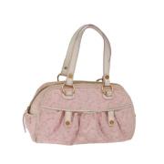 Celine Vintage Pre-owned Canvas handvskor Pink, Dam