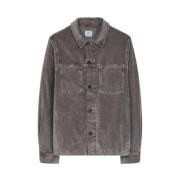 PS By Paul Smith Corduroy overshirt med bröstfickor Gray, Herr