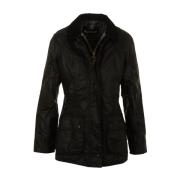 Barbour Svart Beadnell Vaxjacka Black, Dam