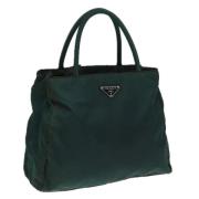 Prada Vintage Pre-owned Nylon prada-vskor Green, Dam