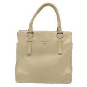 Prada Vintage Pre-owned Laeder totevskor Beige, Dam