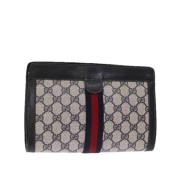 Gucci Vintage Pre-owned Canvas gucci-vskor Blue, Dam