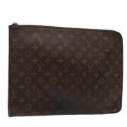 Louis Vuitton Vintage Pre-owned Canvas kuvertvskor Brown, Dam