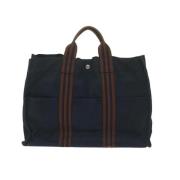 Hermès Vintage Pre-owned Canvas handvskor Black, Dam