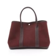 Hermès Vintage Pre-owned Canvas handvskor Red, Dam