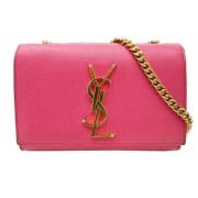 Yves Saint Laurent Vintage Pre-owned Laeder axelremsvskor Pink, Dam