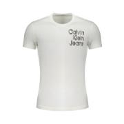 Calvin Klein Herr T-shirt med korta ärmar i bomull White, Herr