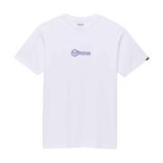 Vans Vit Bomull T-shirt - Tryckt Logotyp White, Herr