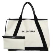 Balenciaga Vintage Pre-owned Canvas totevskor White, Dam