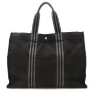 Hermès Vintage Pre-owned Canvas handvskor Black, Dam