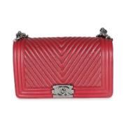 Chanel Vintage Pre-owned Laeder chanel-vskor Red, Dam