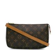 Louis Vuitton Vintage Pre-owned Canvas kuvertvskor Brown, Dam