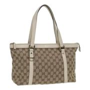 Gucci Vintage Pre-owned Canvas handvskor Beige, Dam