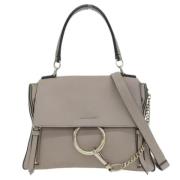 Chloé Pre-owned Pre-owned Laeder axelremsvskor Gray, Dam