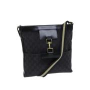 Gucci Vintage Pre-owned Canvas gucci-vskor Black, Dam