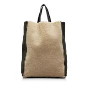 Celine Vintage Pre-owned Paels totevskor Beige, Dam