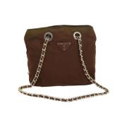 Prada Vintage Pre-owned Nylon prada-vskor Brown, Dam