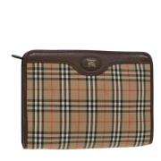 Burberry Vintage Pre-owned Canvas kuvertvskor Multicolor, Dam