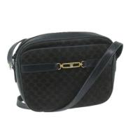 Celine Vintage Pre-owned Canvas axelremsvskor Black, Dam