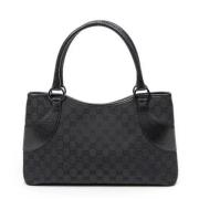 Gucci Vintage Pre-owned Canvas axelremsvskor Black, Dam