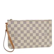 Louis Vuitton Vintage Pre-owned Canvas handvskor White, Dam