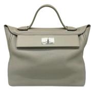 Hermès Vintage Pre-owned Laeder handvskor Gray, Dam