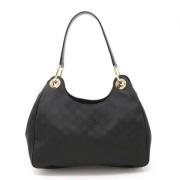 Gucci Vintage Pre-owned Canvas gucci-vskor Black, Dam