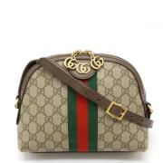 Gucci Vintage Pre-owned Canvas crossbodyvskor Beige, Dam