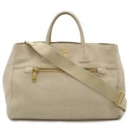 Prada Vintage Pre-owned Laeder prada-vskor Beige, Dam