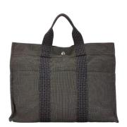 Hermès Vintage Pre-owned Canvas totevskor Gray, Dam