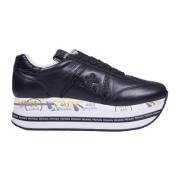 Premiata Svart Beth-modell Platform Sneakers Black, Dam