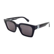 Off White Branson 11007 Vit Logga Solglasögon Black, Unisex