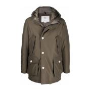 Woolrich Grön Vadderad Huva Kappa Green, Herr