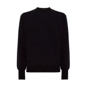 Alpha Studio Merinoull Ficka Långärmad Jumper Black, Herr