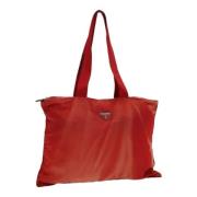 Prada Vintage Pre-owned Nylon prada-vskor Red, Dam