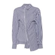 Sacai Blå Bengal Stripe Skjorta Blue, Dam