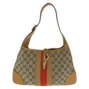 Gucci Vintage Pre-owned Canvas gucci-vskor Beige, Dam