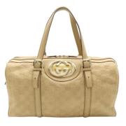 Gucci Vintage Pre-owned Laeder gucci-vskor Beige, Dam