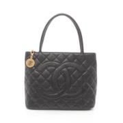 Chanel Vintage Pre-owned Tyg chanel-vskor Black, Dam