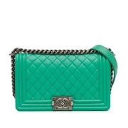 Chanel Vintage Pre-owned Laeder chanel-vskor Green, Dam