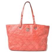 Chanel Vintage Pre-owned Tyg chanel-vskor Pink, Dam