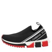 Dolce & Gabbana Pre-owned Pre-owned Tyg sneakers Black, Dam