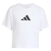 Adidas Tåg Essentials Stor Logo T-shirt White, Dam