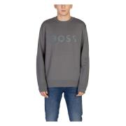 Hugo Boss Herr Sweatshirt Höst/Vinter Kollektion Bomullsblandning Gray...