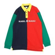 Karl Kani Retro Block Rugby Polo Shirt Multicolor, Herr