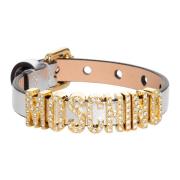 Moschino Enkel Logo Armband med Spänne Stängning Gray, Dam