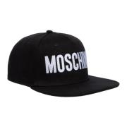 Moschino Justerbar Logo Cap Enkla Broderier Black, Herr