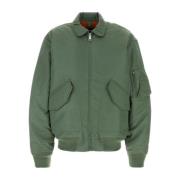 Carhartt Wip Grön Nylon Bomberjacka Green, Herr